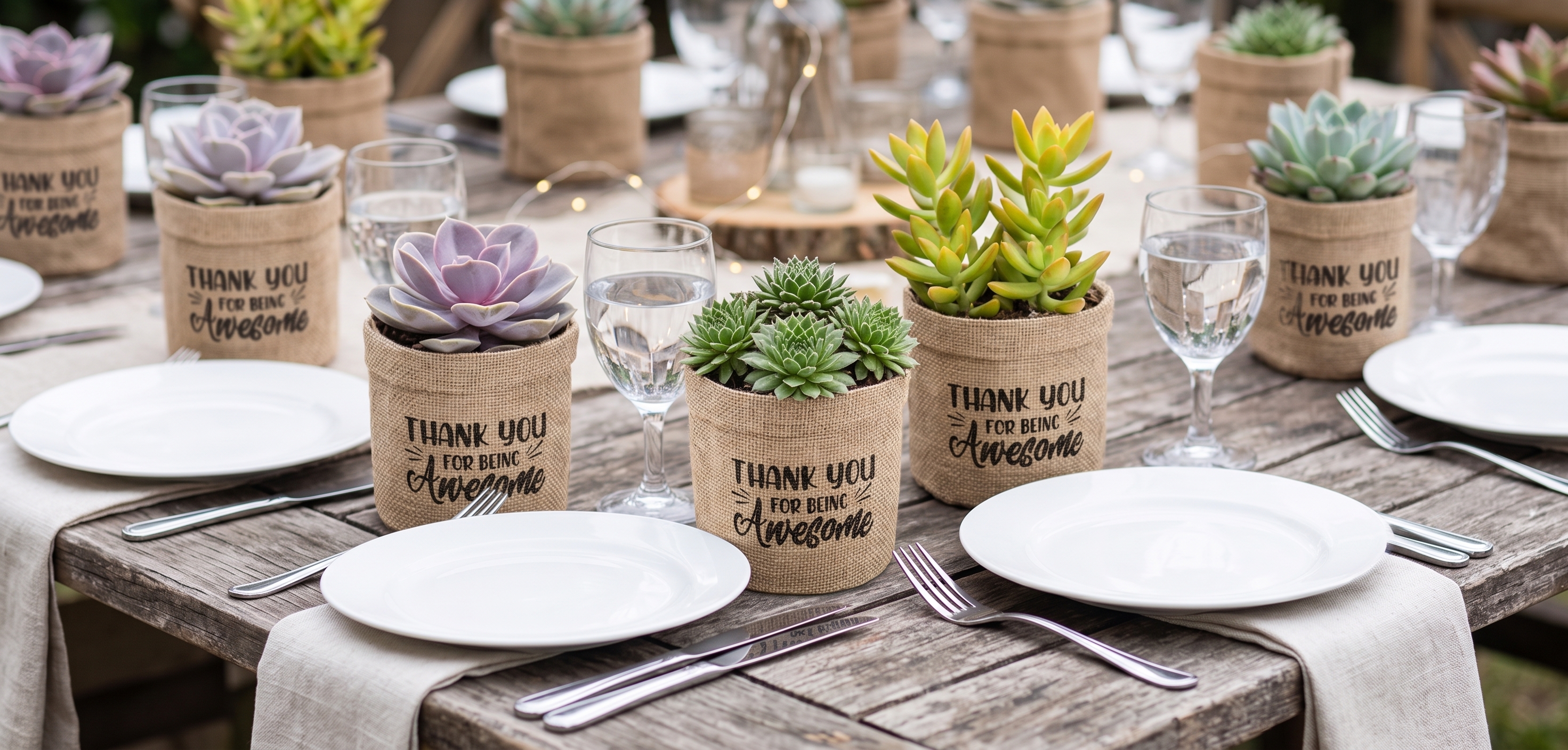 Mini Succulent Favors